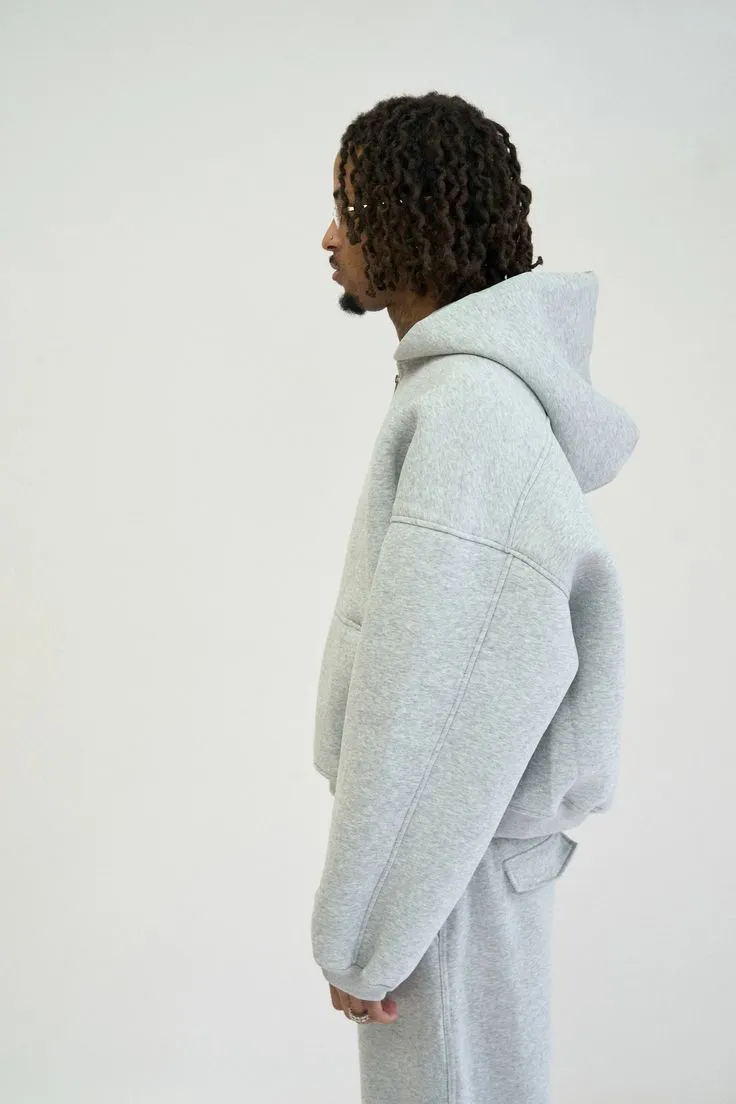 Hoodie fabric and construction detail